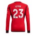 Maillot de foot Manchester United Luke Shaw #23 Domicile vêtements 2023-24 Manches Longues